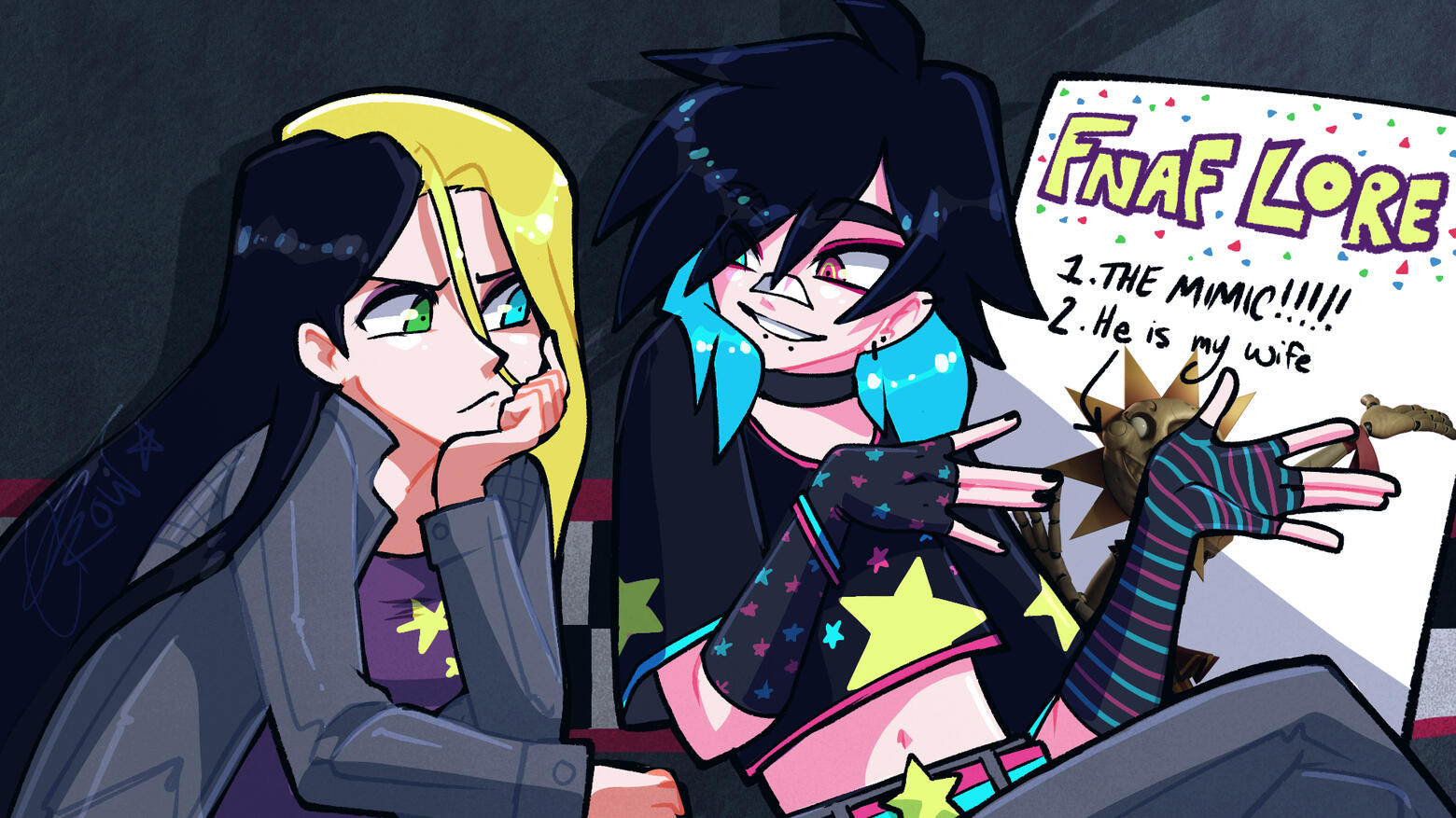 She's got 11 years of FNAF lore to catch up on